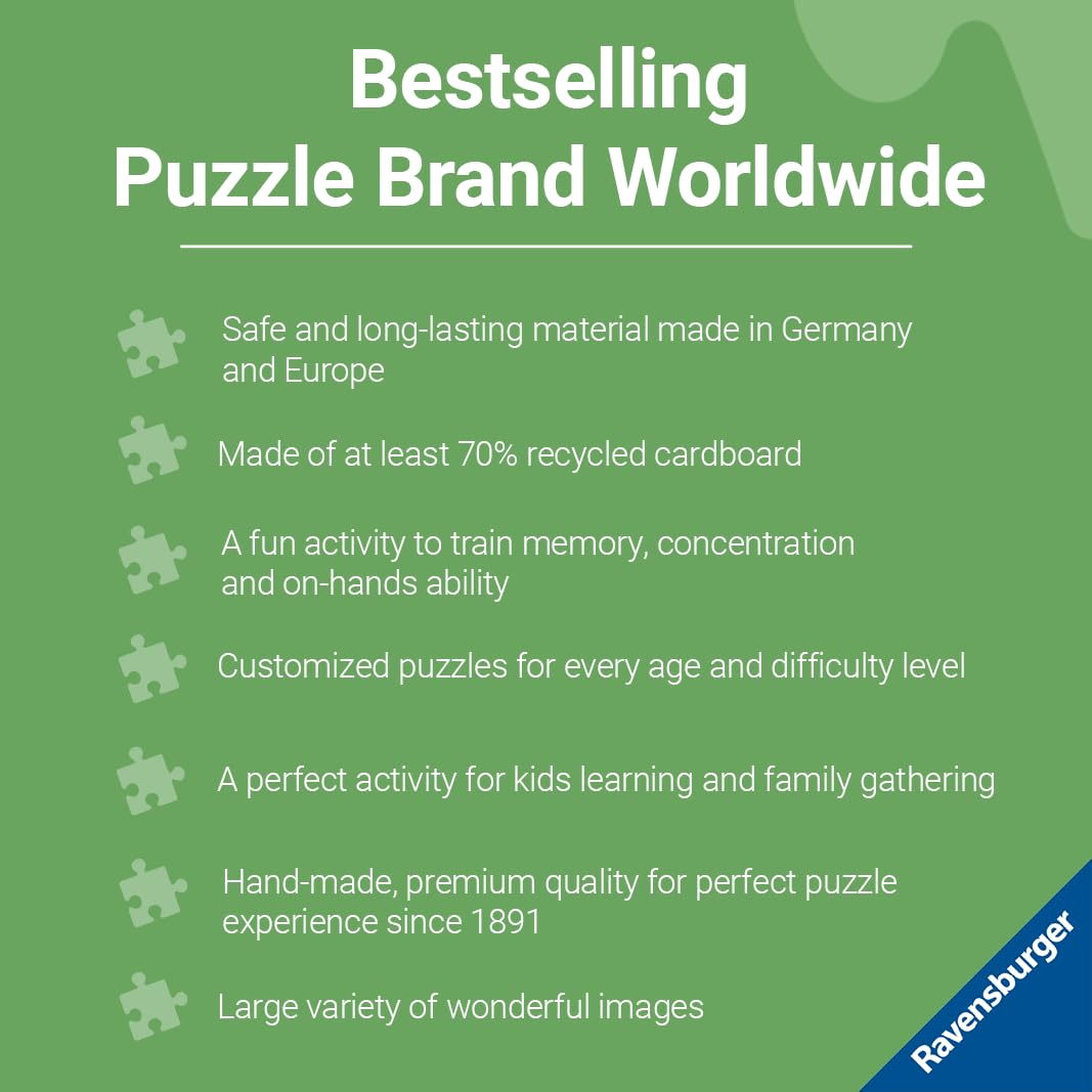 Ravensburger Puppy Picnic 100 Piece Jigsaw Puzzle - Extra Large Pieces for Kids 6 Years & Up 15