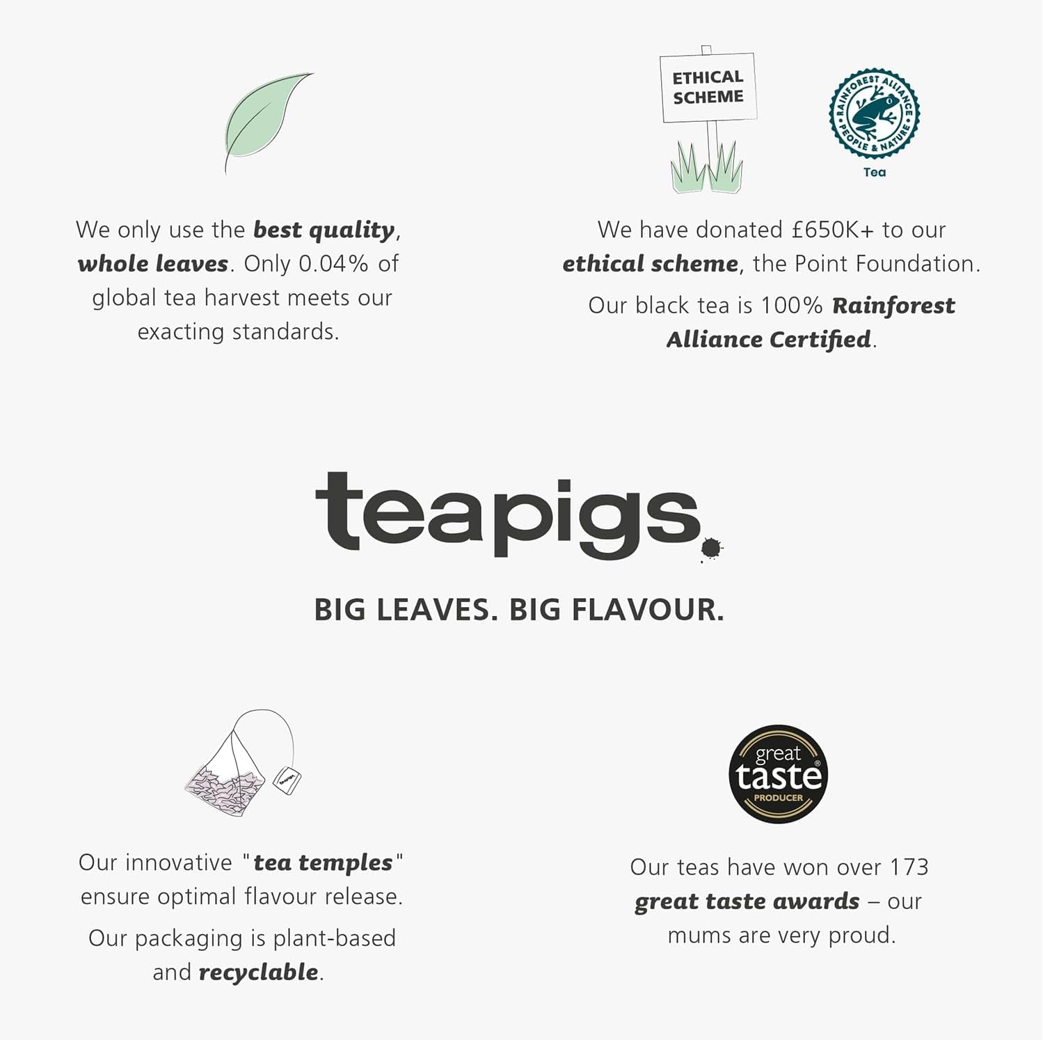 Teapigs Peppermint Herbal Tea Made With Whole Leaves - 15 Tea Temples 11