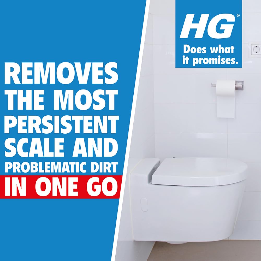HG Super Powerful Toilet Cleaner Gel - 500ml Bathroom Descaler for Limescale & Stains 9