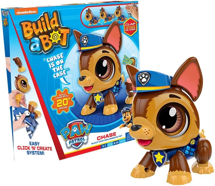 Build-a-Bot: Paw Patrol - Chase | Build Your Own Interactive Robot | 3+ Years