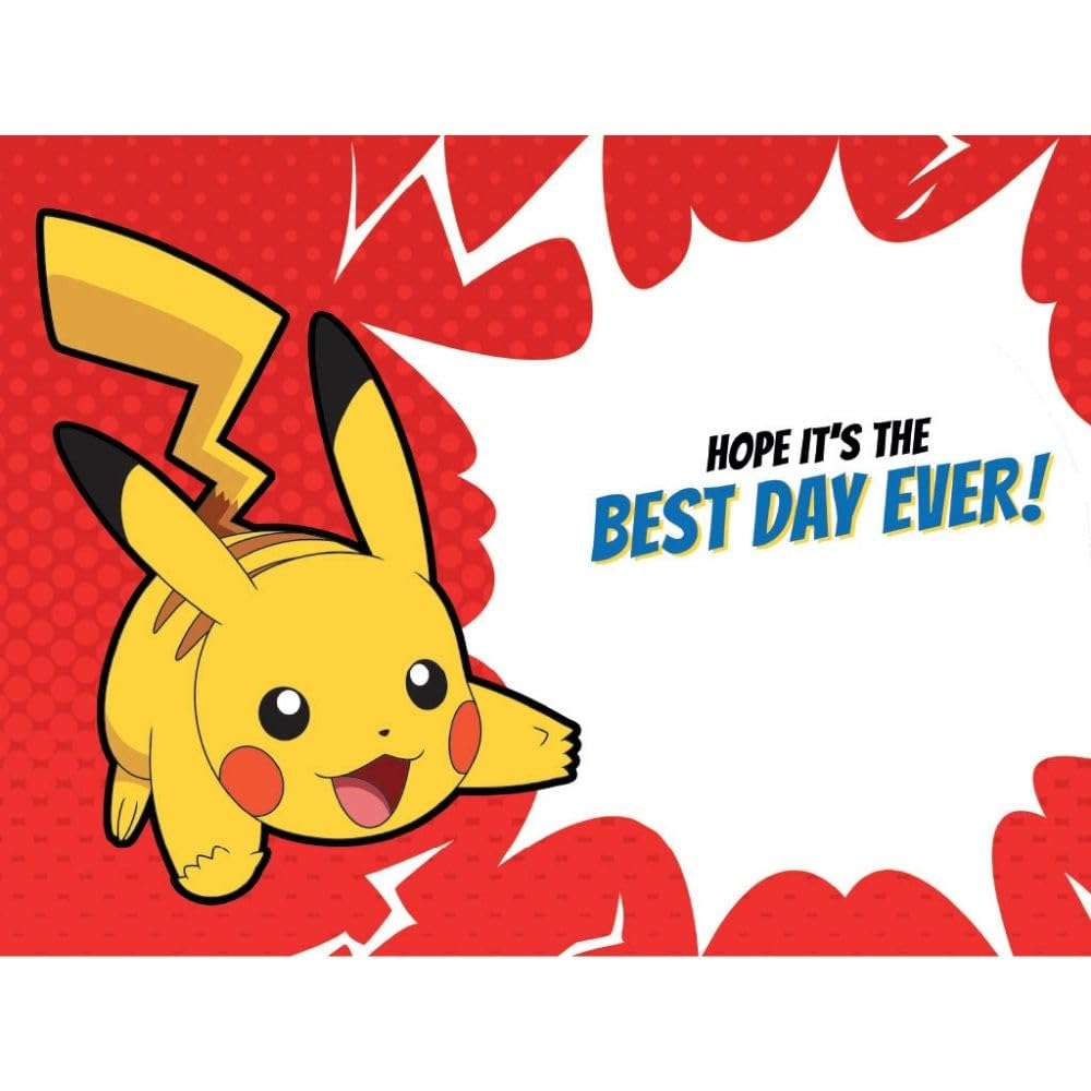 Danilo Promotions LTD Pokemon Birthday Card - 3D Lenticular Effect | 170x230mm | Unisex 3