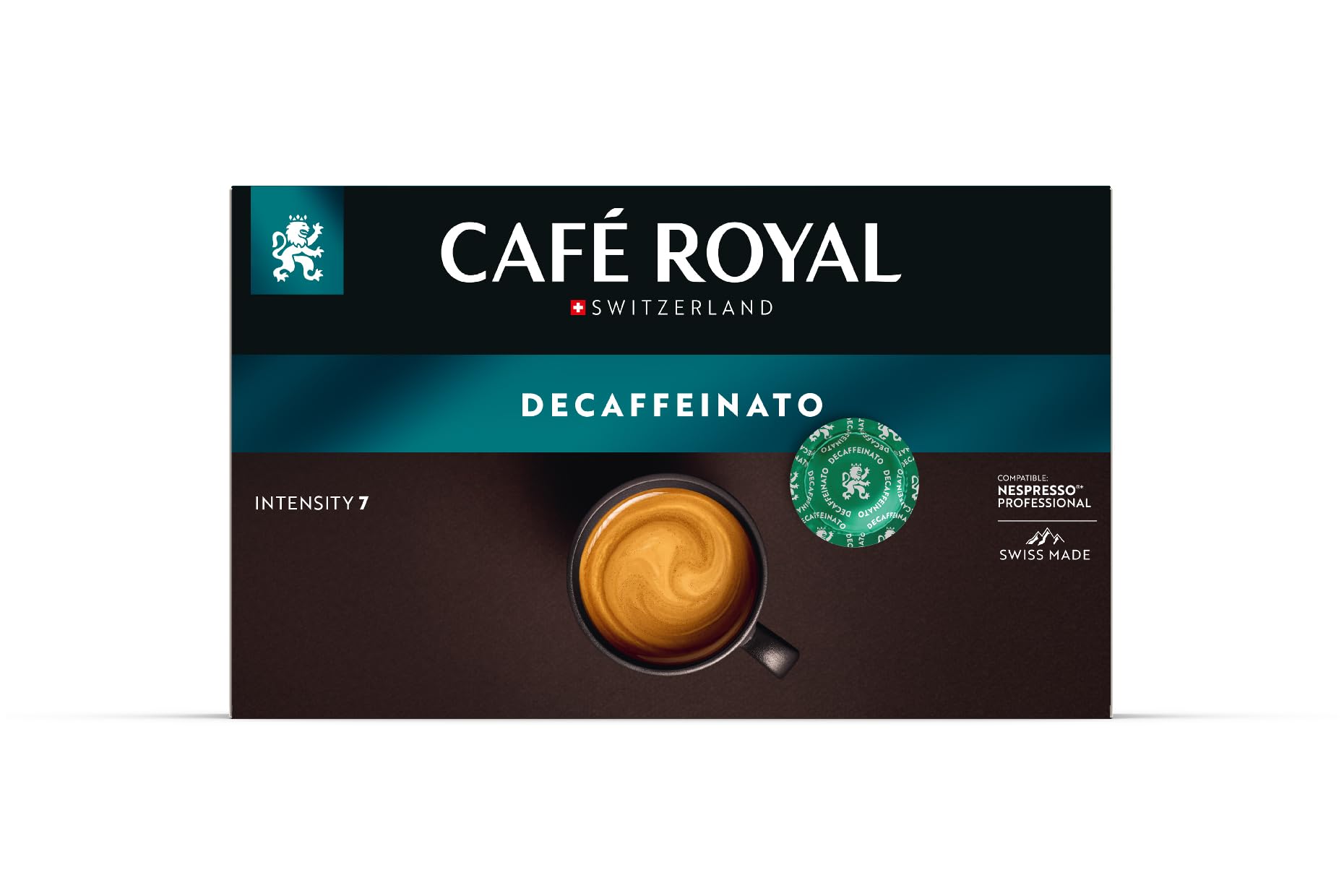 Café Royal Professional Pads - Espresso Decaffeinato, 50 Pads, 100% Arabica, Stärke 7/10, Nespresso-kompatibel 7