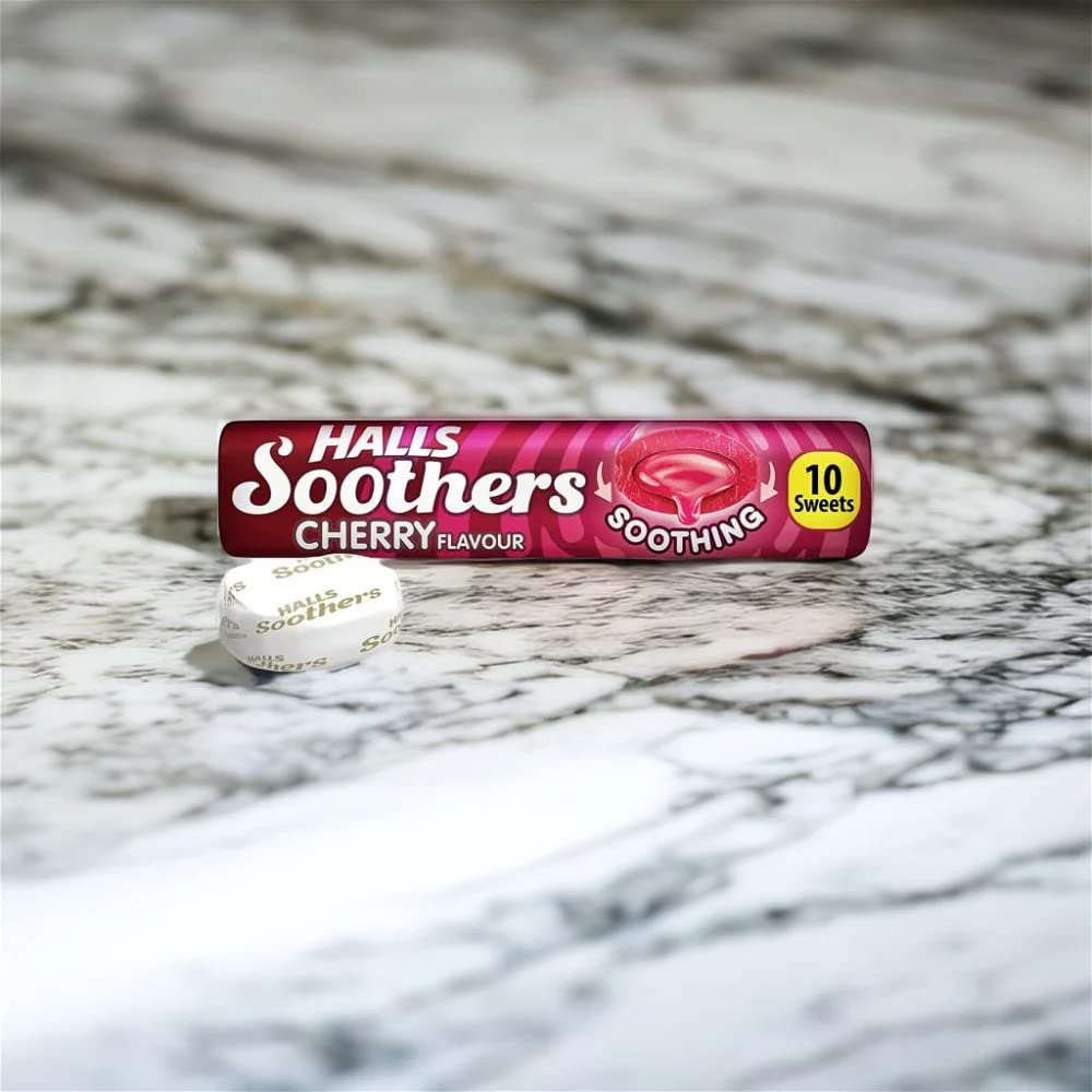 Halls Soothers Real Cherry Juice Sweets, 45g
