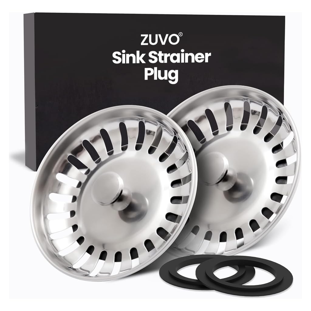 Zuvo 78mm Stainless Steel Kitchen Sink Strainer Plug Replacement 4