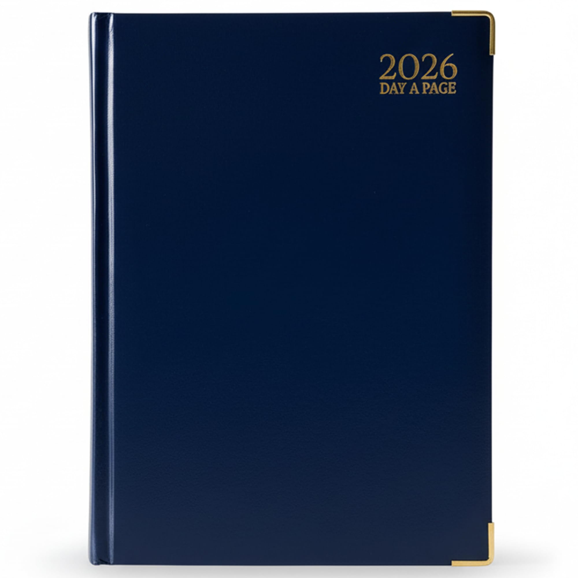 G4GADGET 2026 A5 Day a Page Diary - Blue Hardback with Gilt Edges | Ruled Pages 1