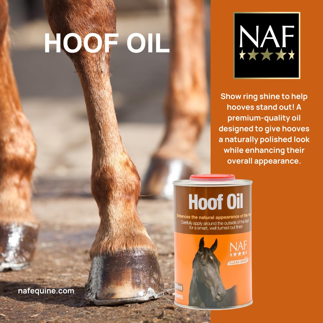 NAF Hoof Oil - Traditional Gloss Finish for Healthy Hooves | 500ml 3