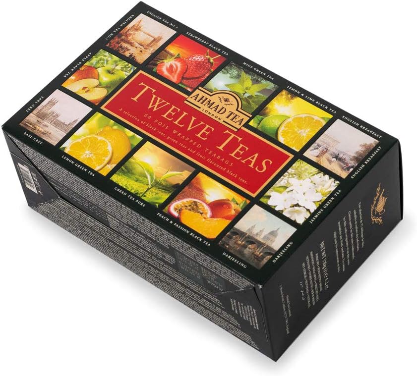 Ahmad Tea Twelve Teas Collection – 60 Teebeutel mit Schwarz-, Grün- und Früchtetees 4