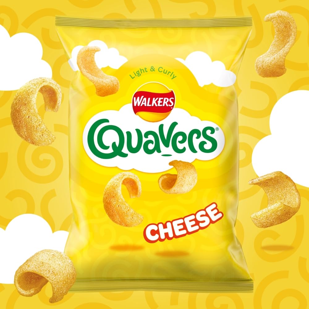 Walkers Quavers Cheese Flavour Snacks Multipack 20x16g 5