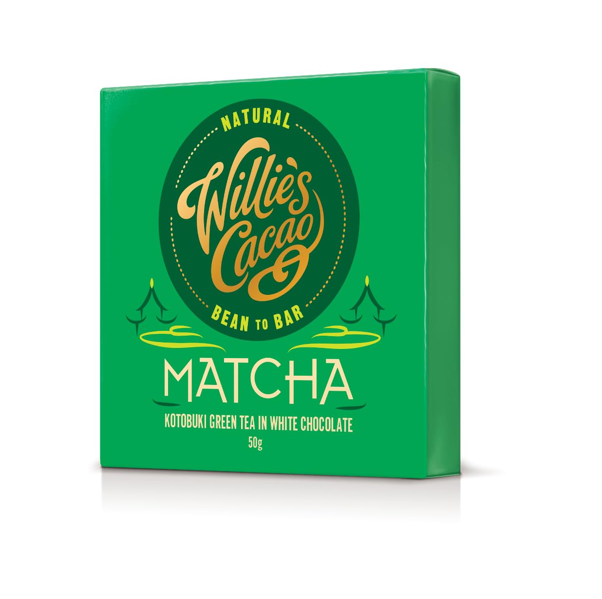 Willie's Cacao Bar - Matcha White Chocolate with Ceremonial Grade Green Tea 50g 1