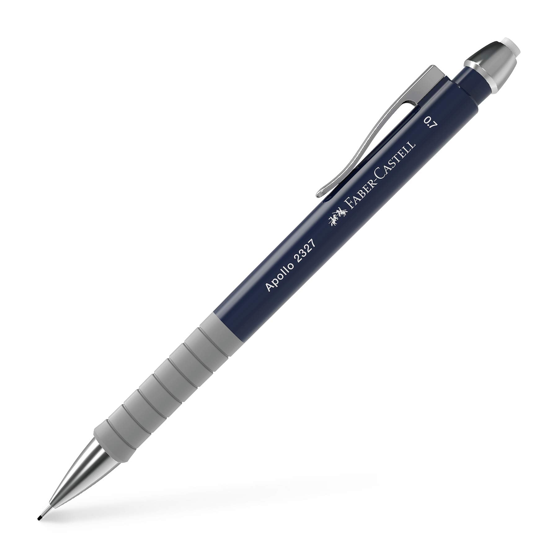 Faber-Castell Apollo Mechanical Pencil - 0.7mm Fine Point | Ergonomic Grip | Dark Blue 1
