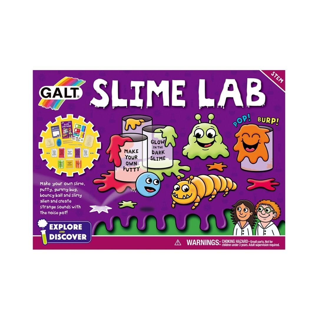 Galt Slime Lab Science Kit - STEM Learning Slime & Putty Experiments for Kids 5+ 14