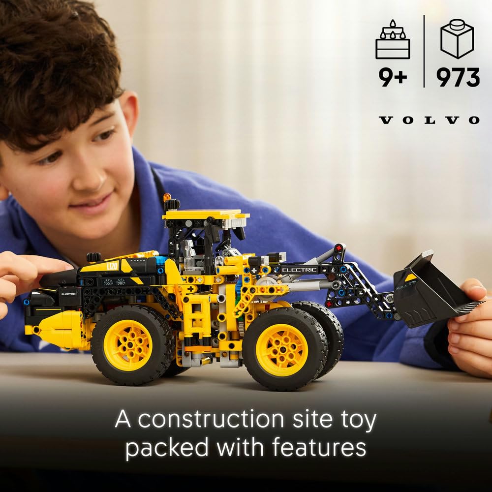 LEGO Technic Volvo L120 Electric Wheel Loader - 973-Piece Building Set for Ages 9+