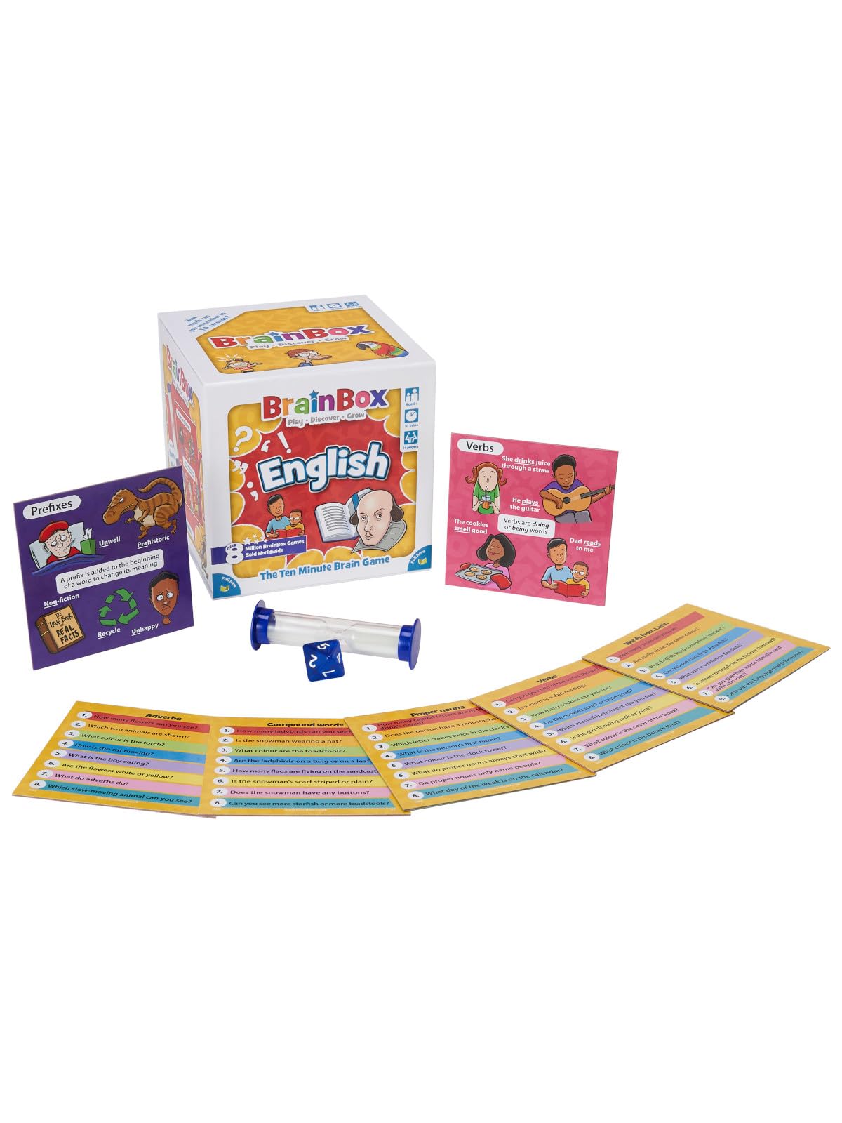 BrainBox English Card Game - Educational Memory Game for Ages 8+