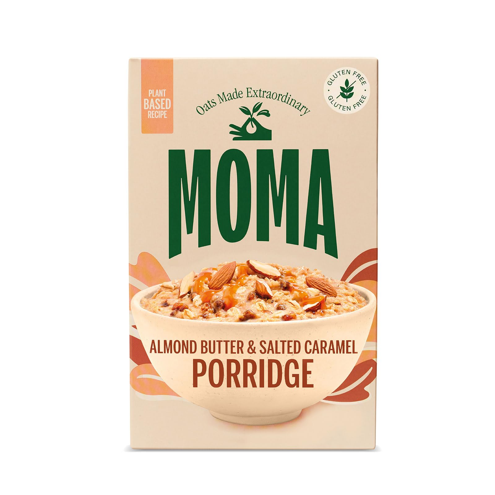 MOMA Almond Butter & Salted Caramel Porridge Sachets - 6 x 40g