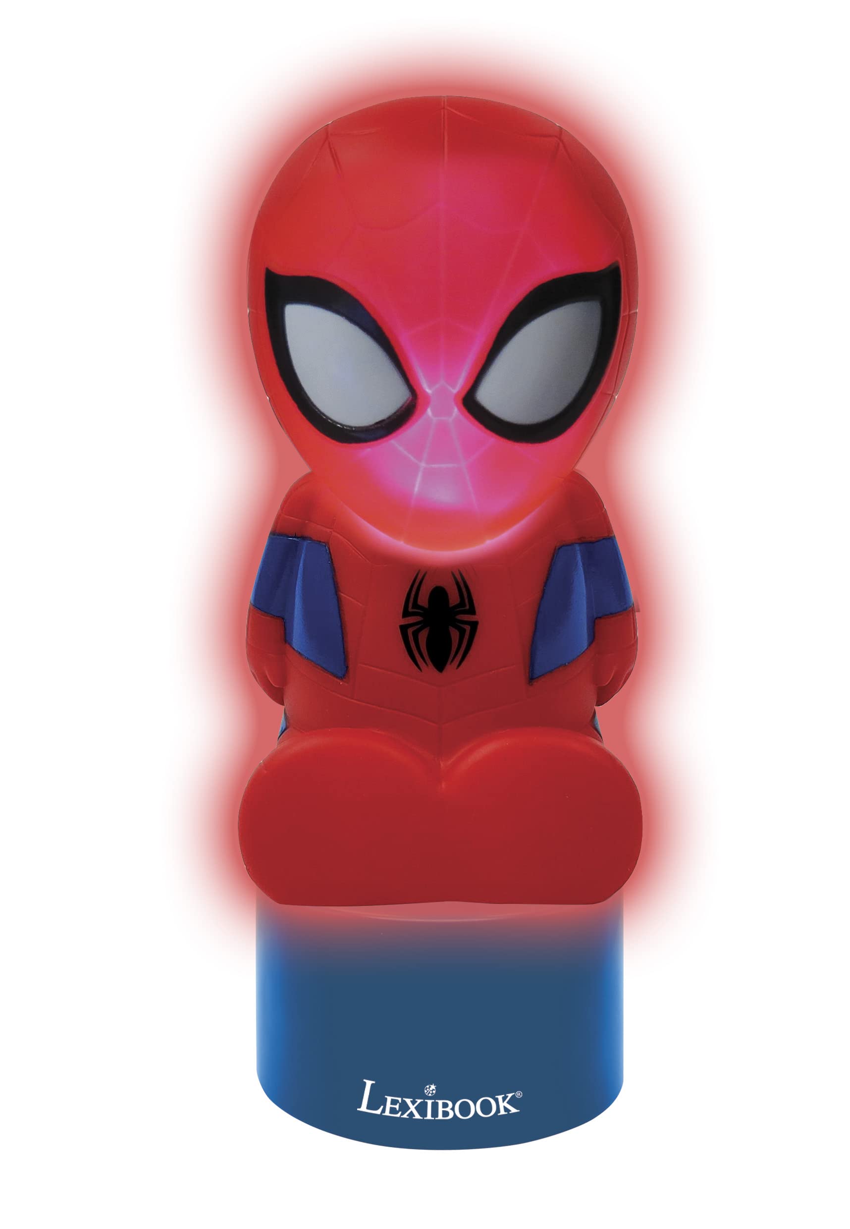 Spiderman Nightlight and Speaker with Color Change, Battery Operated, Blue/Red - NS01SP 3