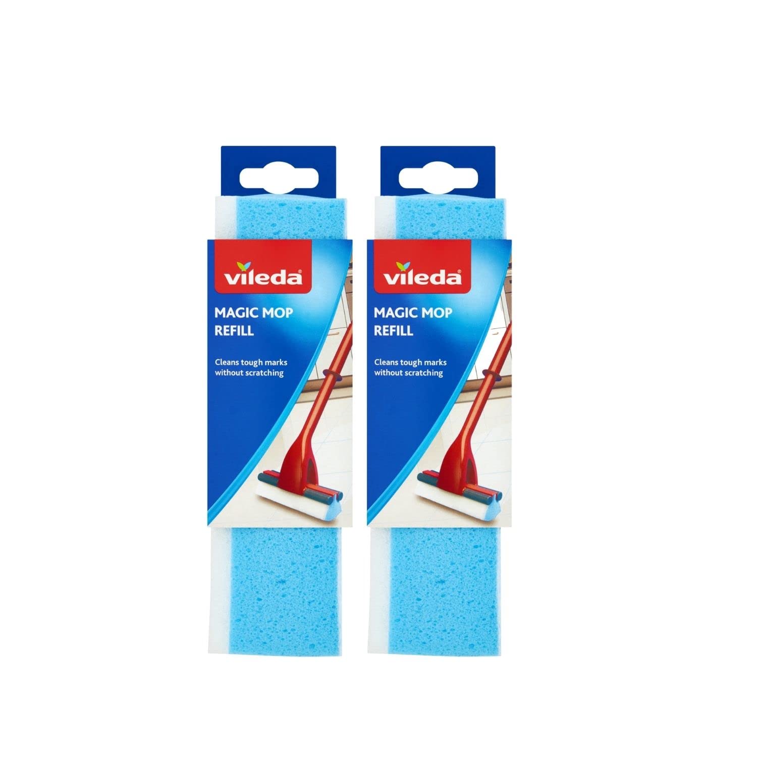 Vileda - Magic Mop Three-Action Replacement Refill Pack of 2