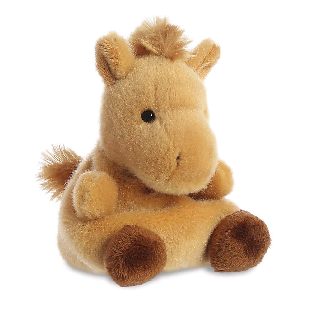 AURORA Palm Pals Gallop Horse - 5 Inch Pocket-Size Stuffed Animal | Brown Plush Toy | Suitable from Birth