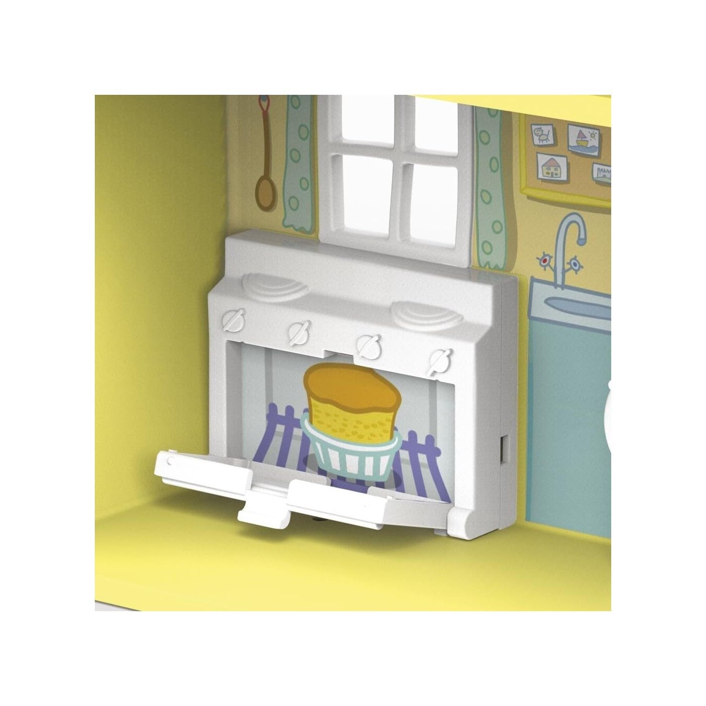 Peppa Pig Peppa's Family House Playset - 3-Room Interactive Playset with Figure & 6 Accessories for Ages 3+ 5