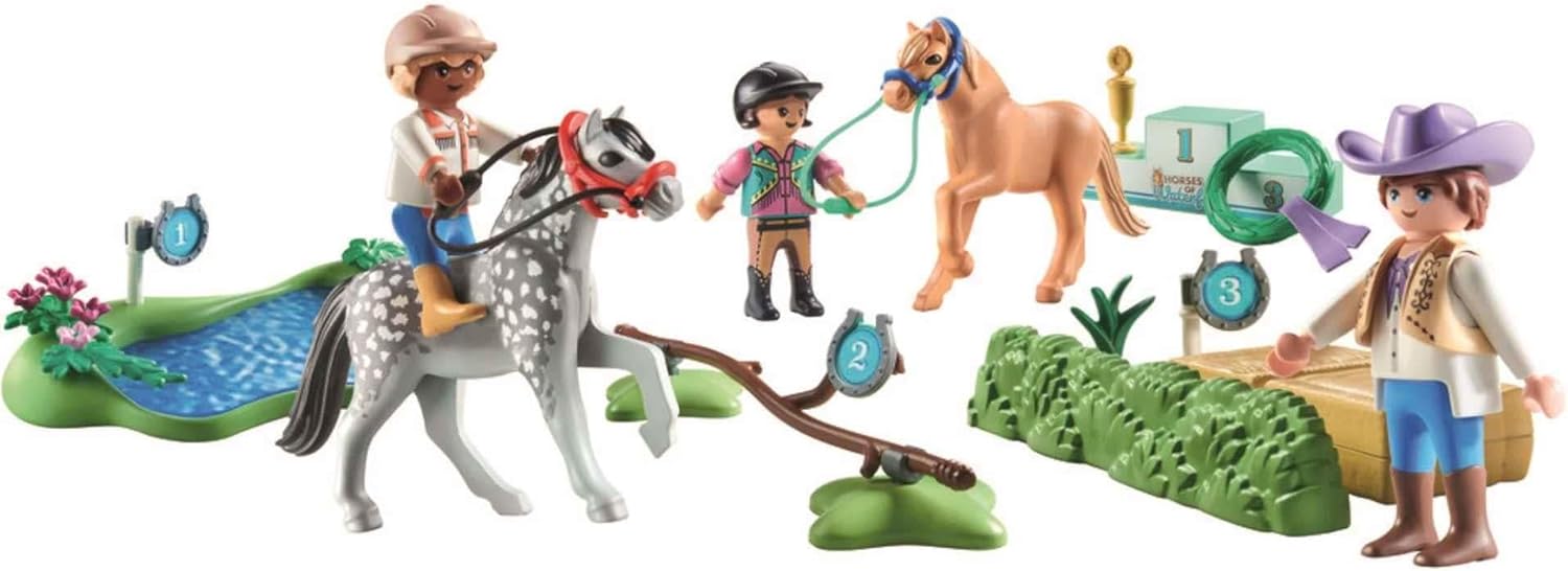 Playmobil 71495 Horses of Waterfall: Pony Tournament Playset for Ages 4+