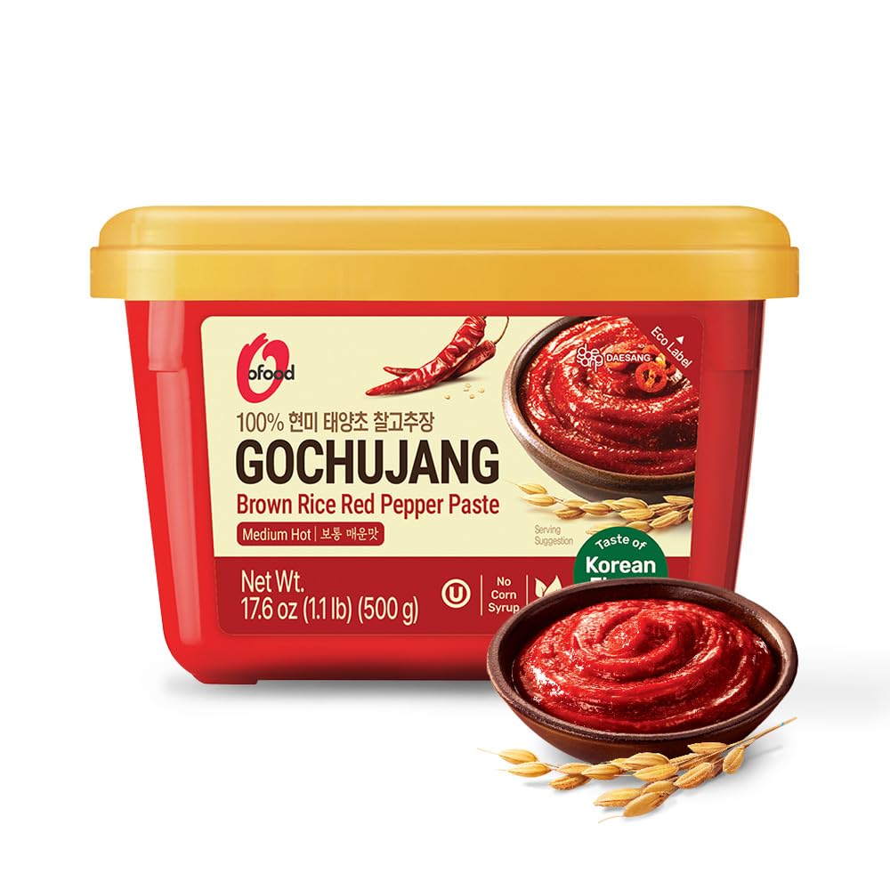 Chung Jung One Gochujang Hot Red Pepper Paste - Traditional Fermented Korean Condiment | 500g Tub