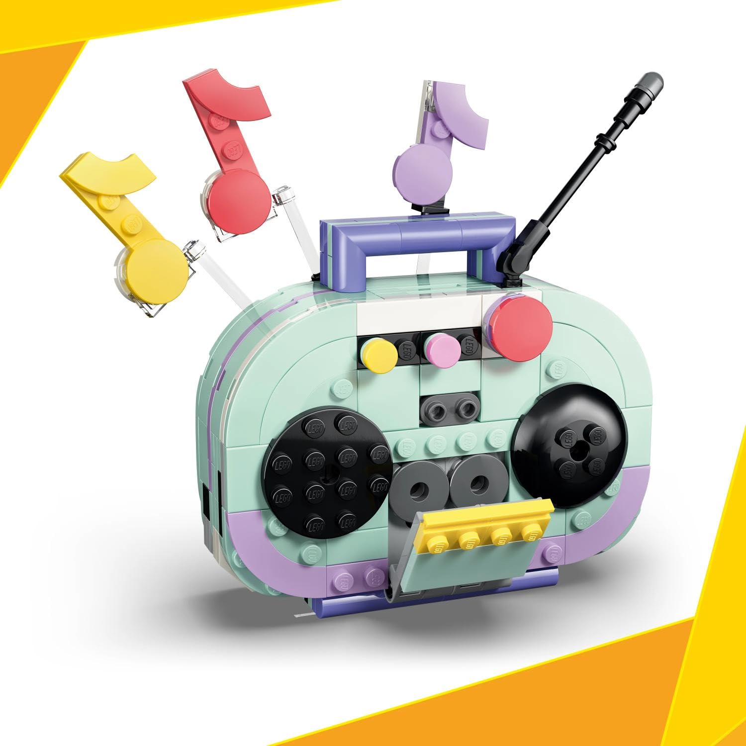 LEGO Creator 3 in 1 Music Decor Piano with Cat 31392 | Ages 9+ | Retro Model Kit 3