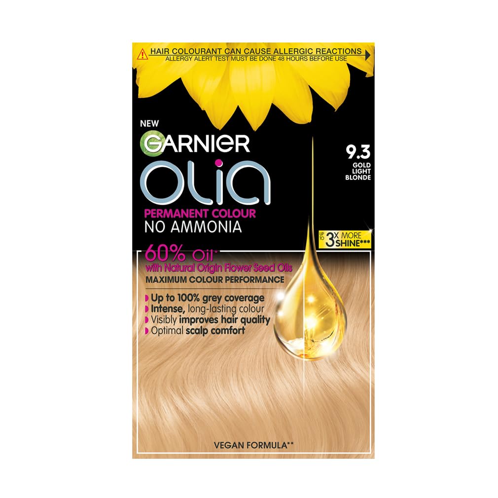 Garnier - Olia Permanent Hair Dye 9.3 Gold Light Blonde (230g)
