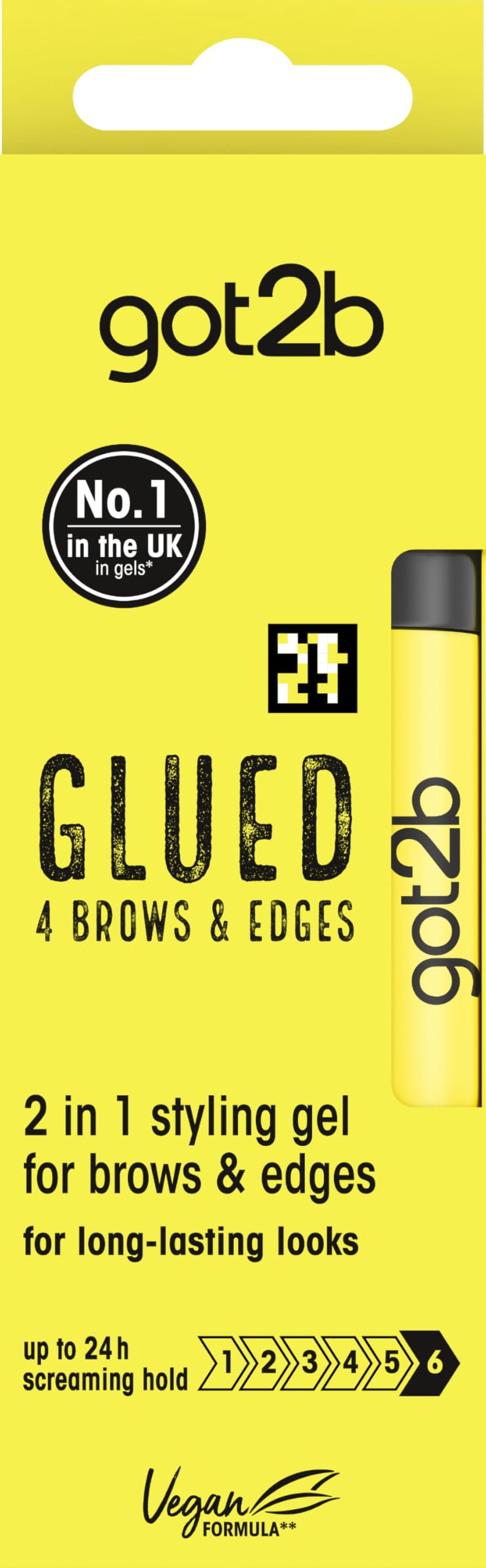 Got2B Glued 4 Brows & Edges Clear 2-in-1 Gel (16 ml) - Screaming Hold Vegan Brow & Edge Styler