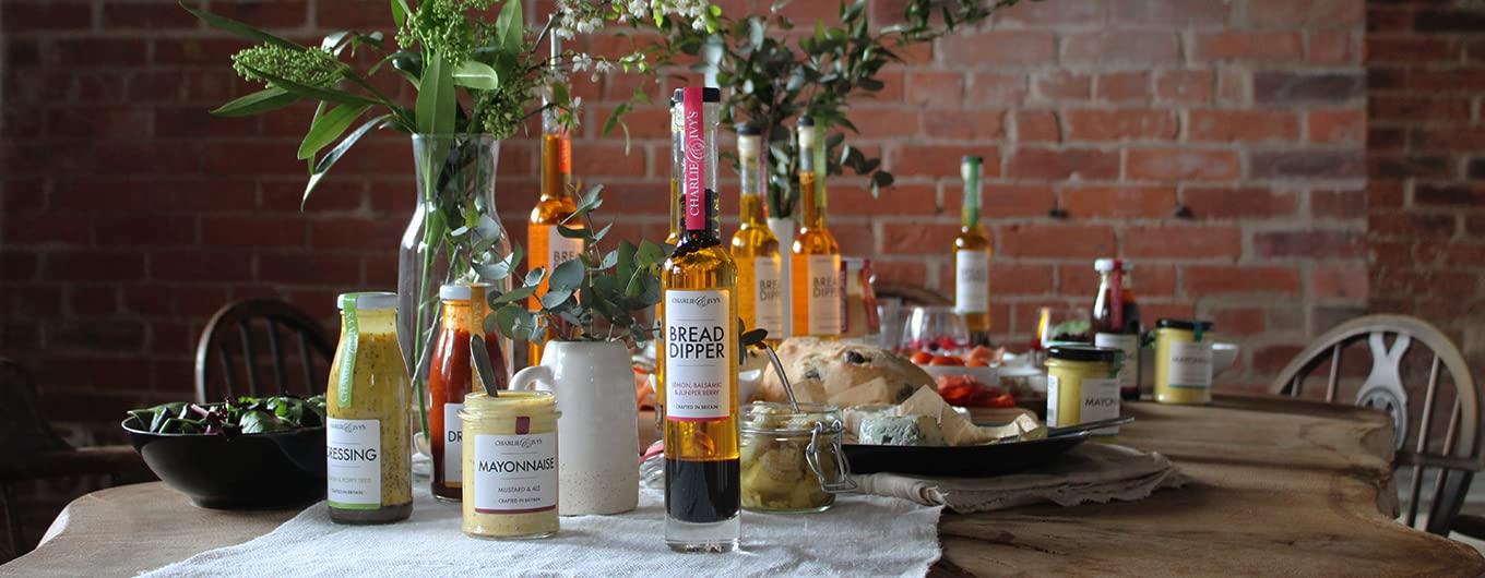 Charlie & Ivy's Mini Bread Dipper Pack - 3 x 100ml - Garlic, Chilli & Balsamic Flavours