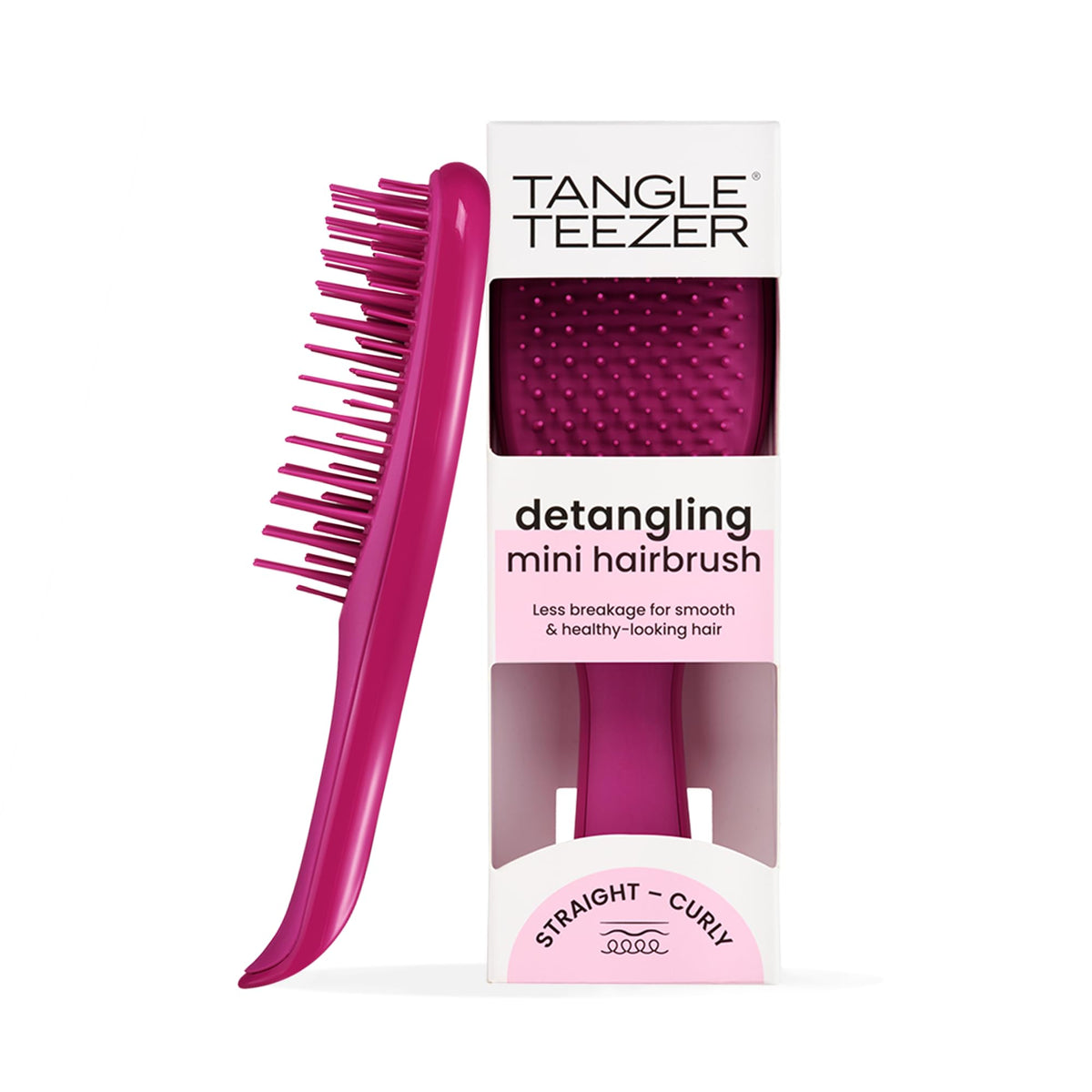 Tangle Teezer Mini Ultimate Detangler - Detangling Brush for All Hair Types | Wet & Dry Use | Travel & Kids