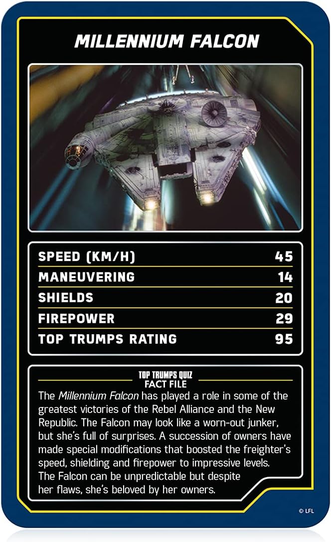 Top Trumps Star Wars Starships Card Game 3