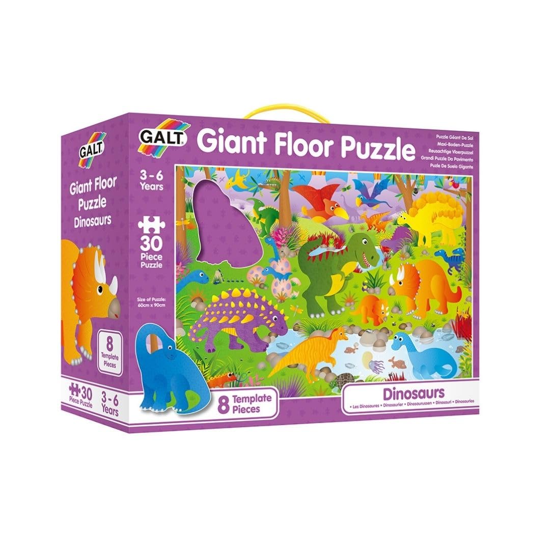 Galt Toys Giant Floor Puzzle - Dinosaurs, 30-Piece Extra Large Educational Puzzle for Kids Ages 3-6 6