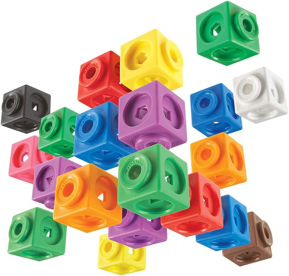 Learning Resources MathLink Cubes – Pädagogisches Bauset für Kinder ab 5 Jahren 5