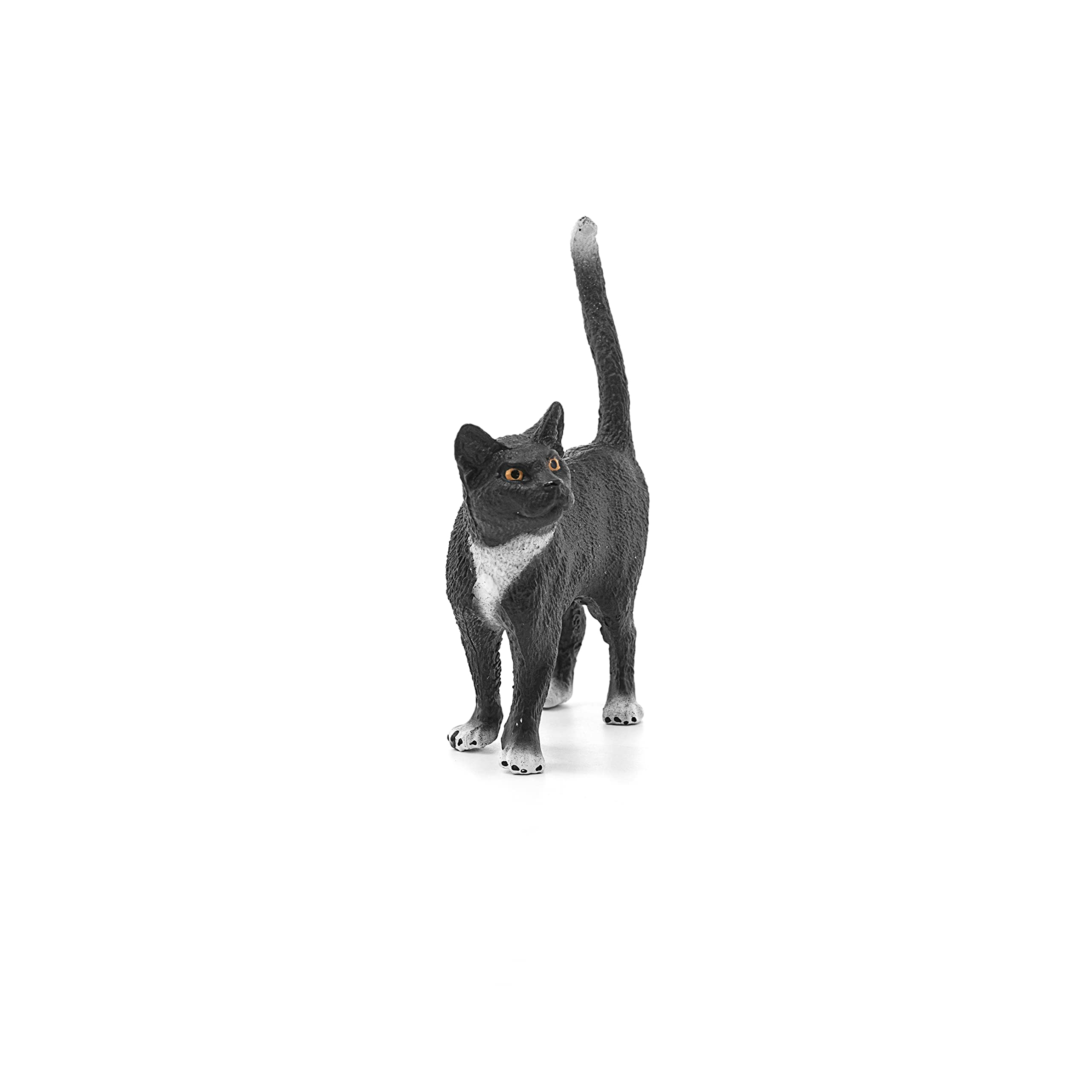 SCHLEICH Cat, Standing - Hand-Painted Farm World Figurine for Imaginative Play (Ages 3+)