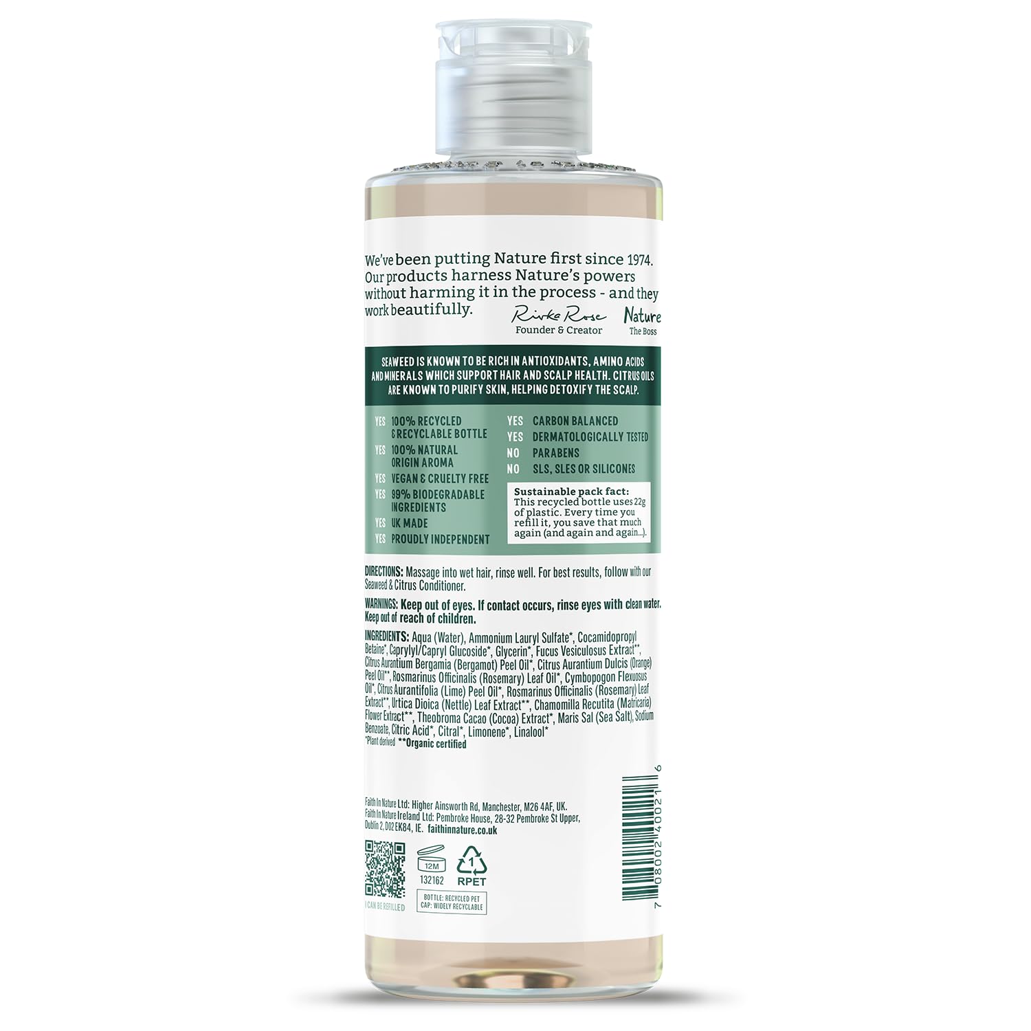 Faith In Nature Seaweed & Citrus Shampoo (400ml)