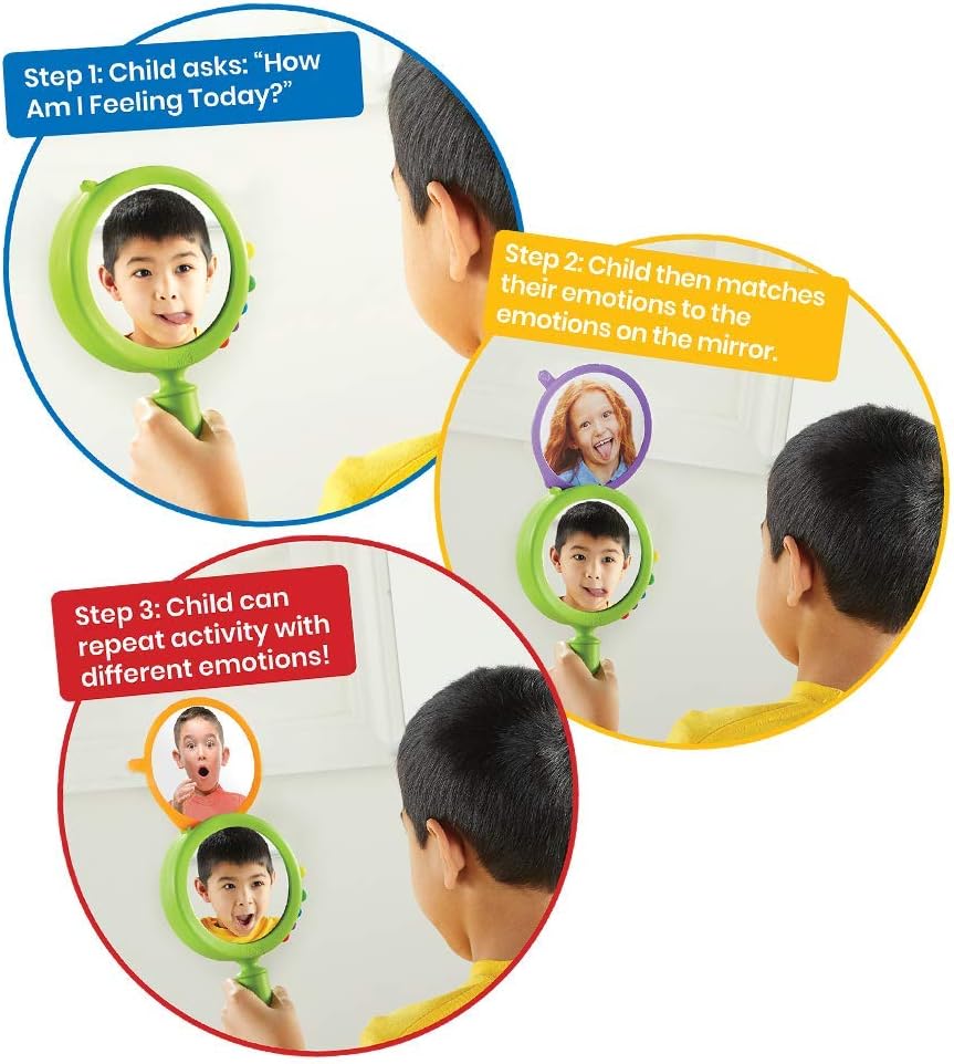 Learning Resources See My Feelings Mirror - Emotional Learning Toy for Toddlers & Kids 9
