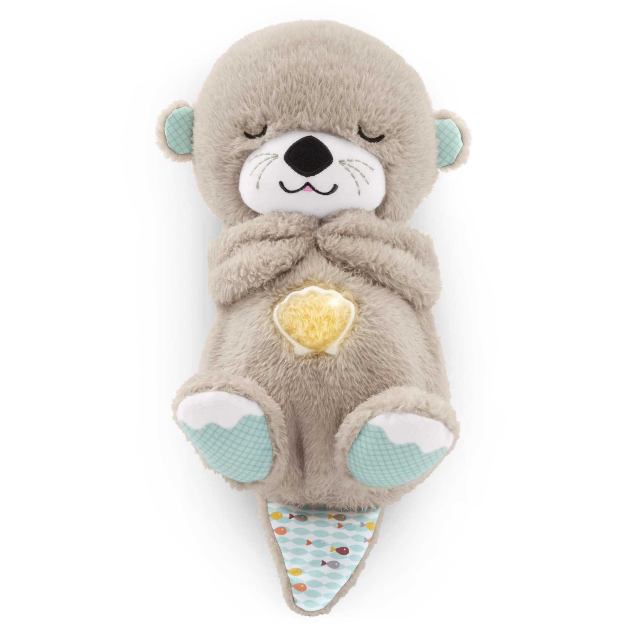 Fisher-Price Soothe 'N Snuggle Otter - Plush Sleep Soother with Breathing Motion, Music & Lights for Newborns 7
