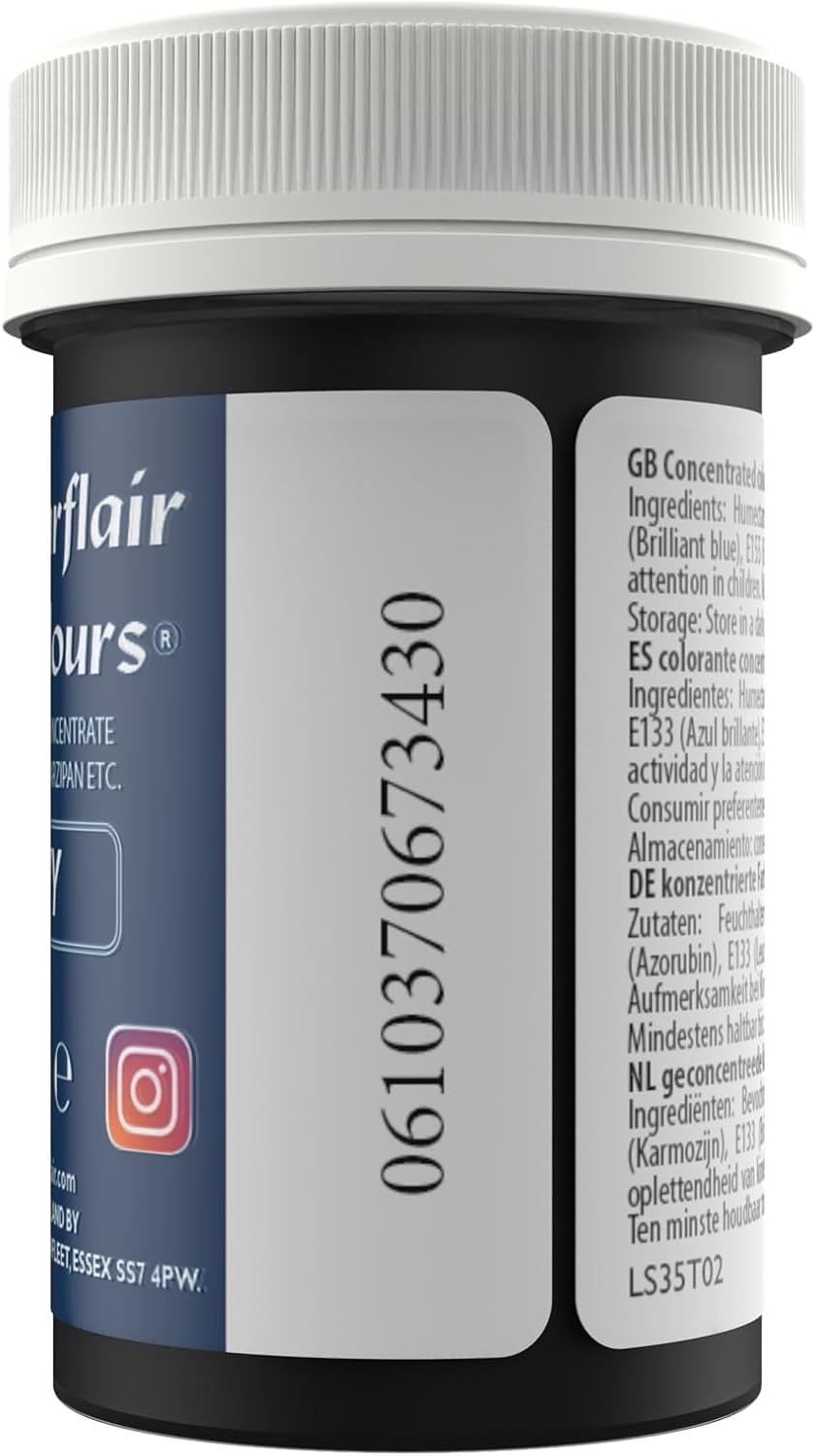 Sugarflair Spectral Marineblaue Lebensmittelfarbpaste (30 g) 3