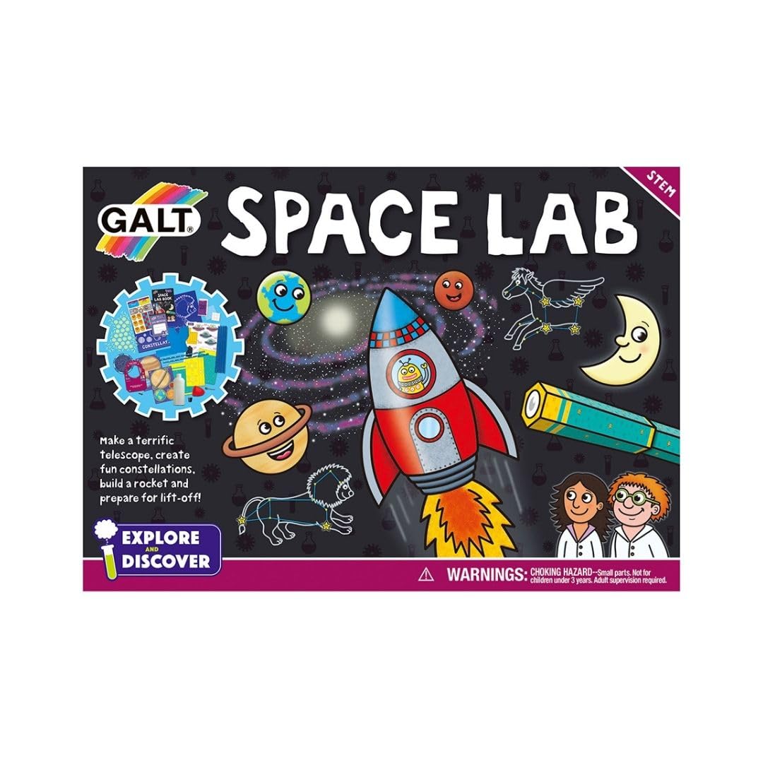 Galt Space Lab - STEM Science Kit with 12 Fun Experiments for Kids Ages 6+