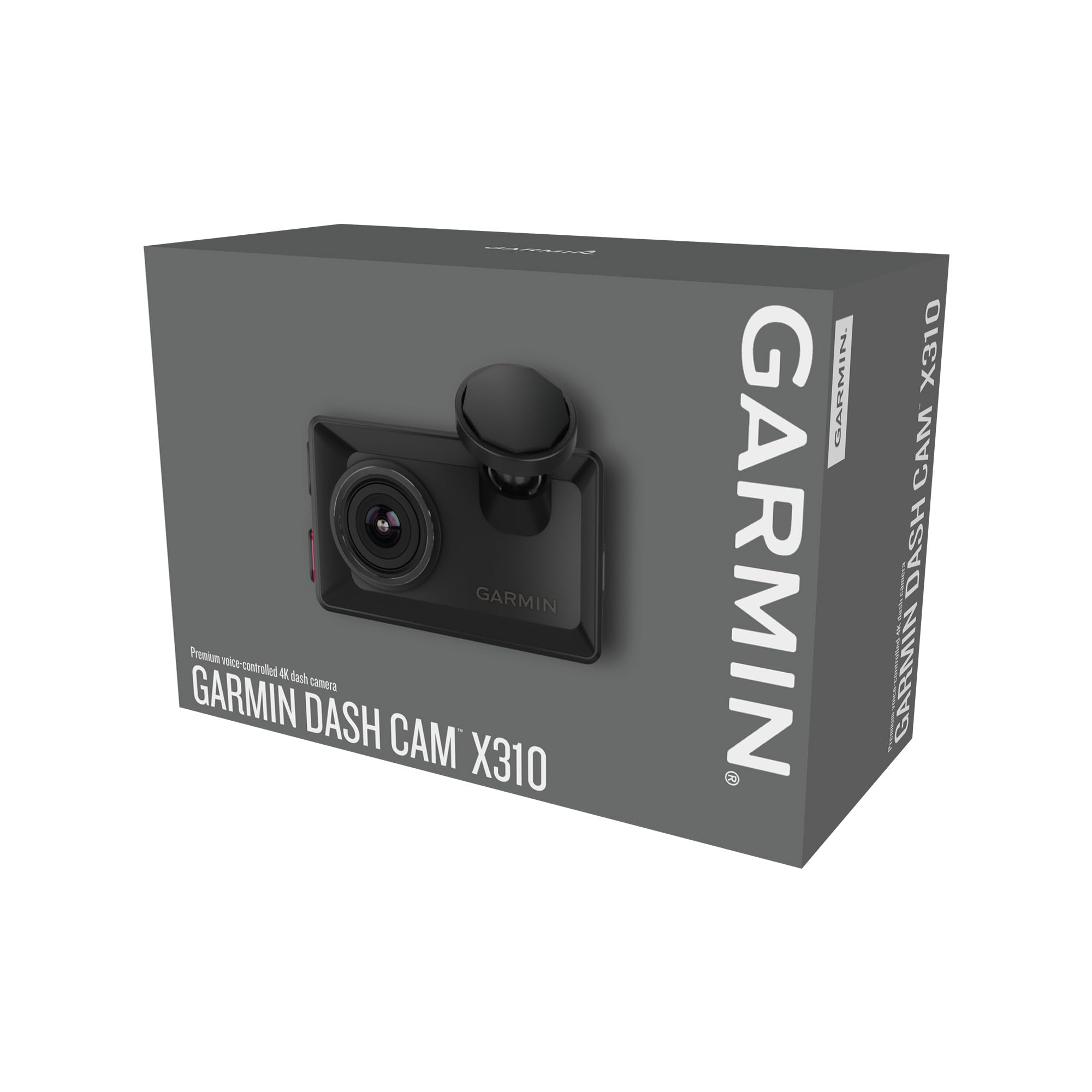 Garmin Dash Cam X310 - 4K Video, 140-Degree Field of View, Voice Controlled, Built-in GPS