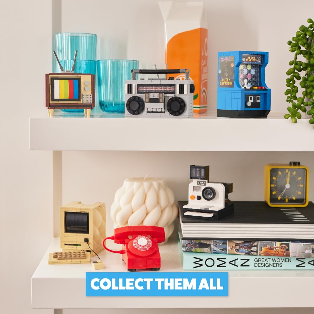 MAX Premium Retro-Bausteine ​​– Telefon-Design, 256-teiliges Sammelset für Kinder ab 3 Jahren 3