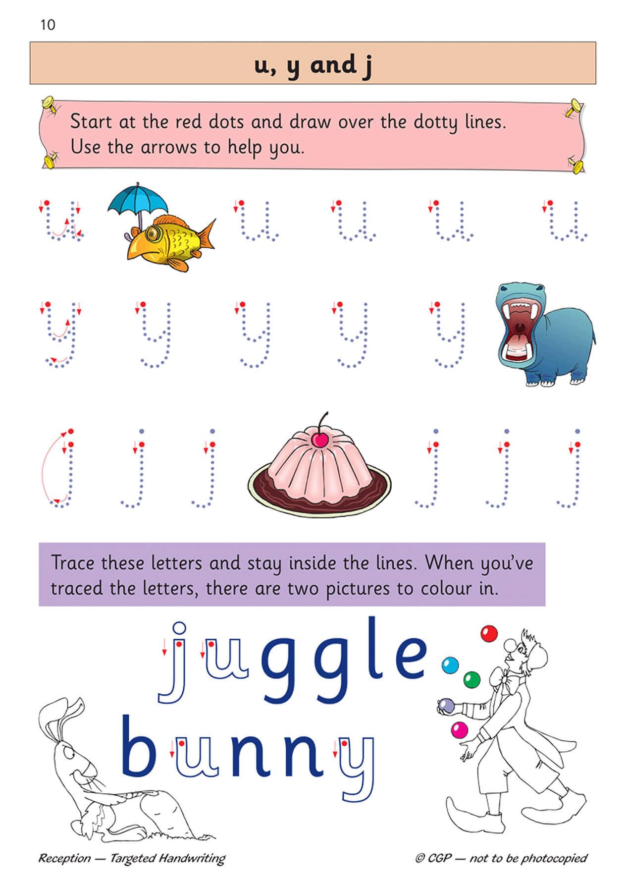 CGP English Targeted Practice Book - Handwriting for Reception (Ages 4-6) | Paperback 4