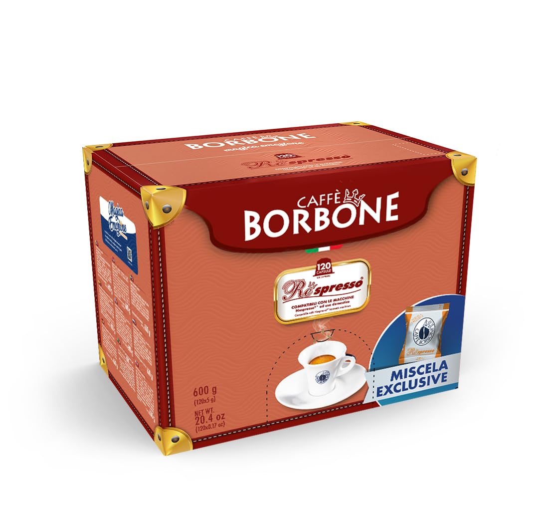 Caffè Borbone Respresso - Exclusive Coffee Blend - 120 Capsules - Compatible with Nespresso® Machines