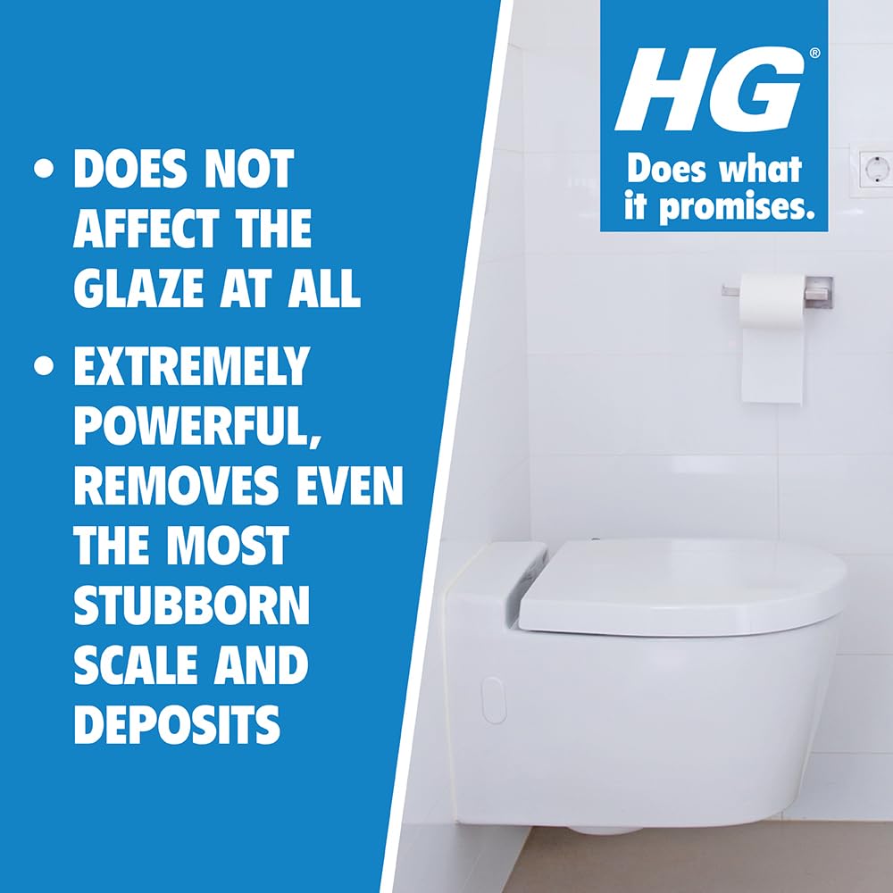 HG Super Powerful Toilet Cleaner Gel - 500ml Bathroom Descaler for Limescale & Stains 12