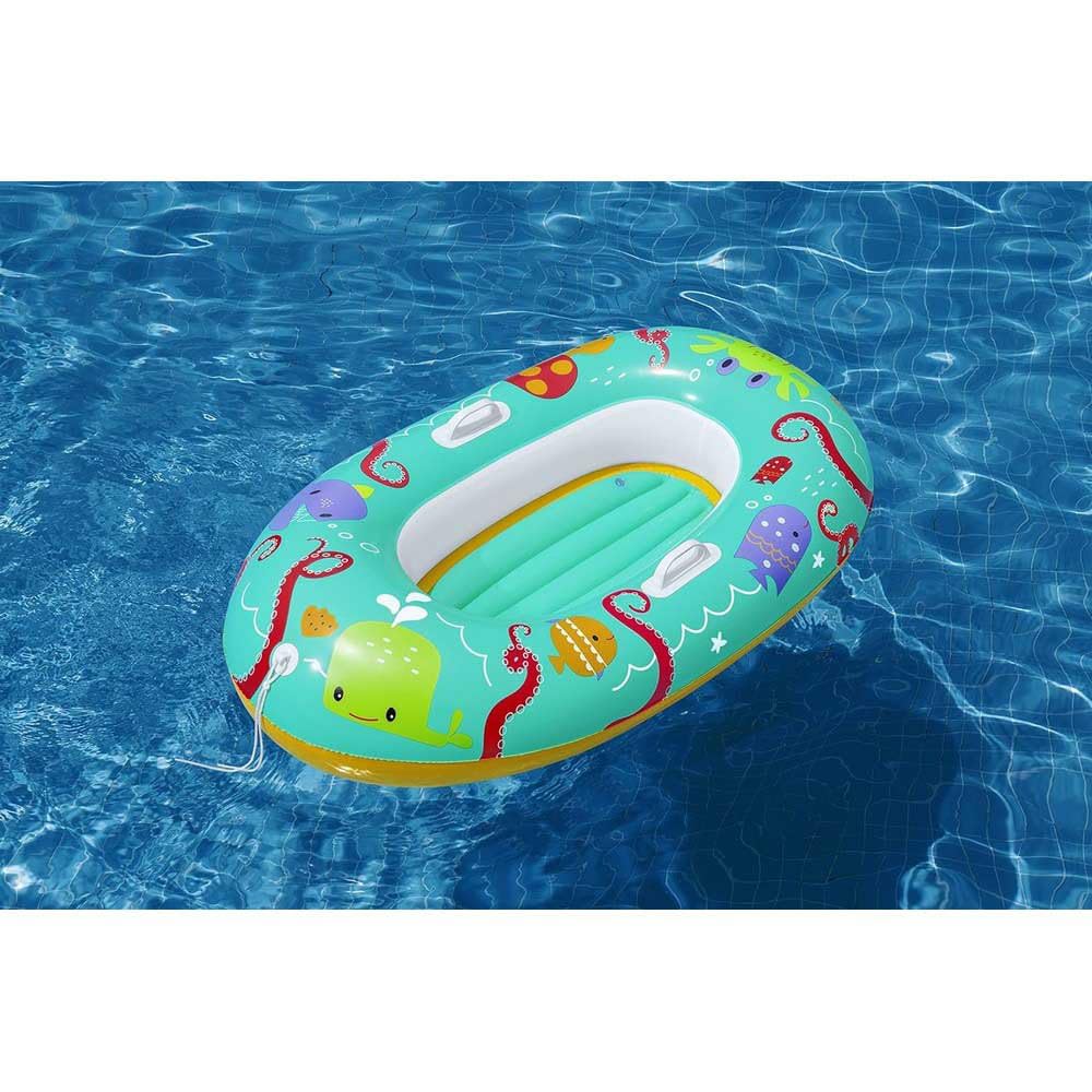Bestway Tropical Crew Inflatable Baby Swimming Float Raft for Kids Ages 3+ | 1.19m x 76cm
