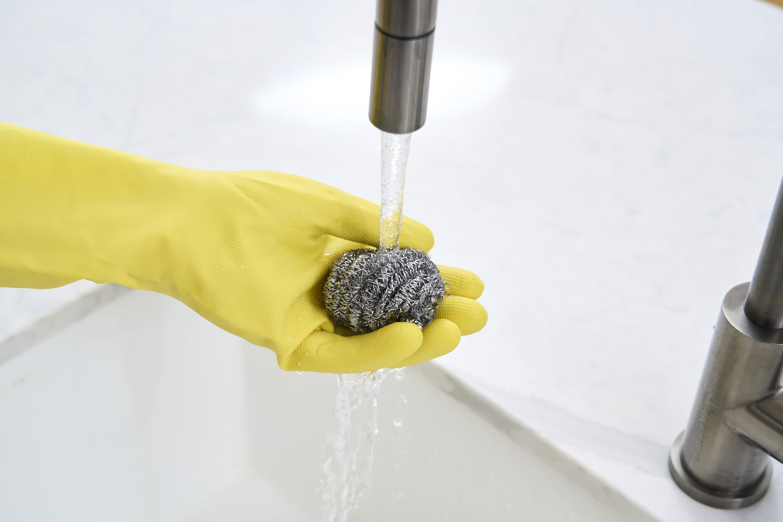 Spontex Essentials Tough Metal Scourers - 12 Packs of 4 (48 Total Scourers) 5