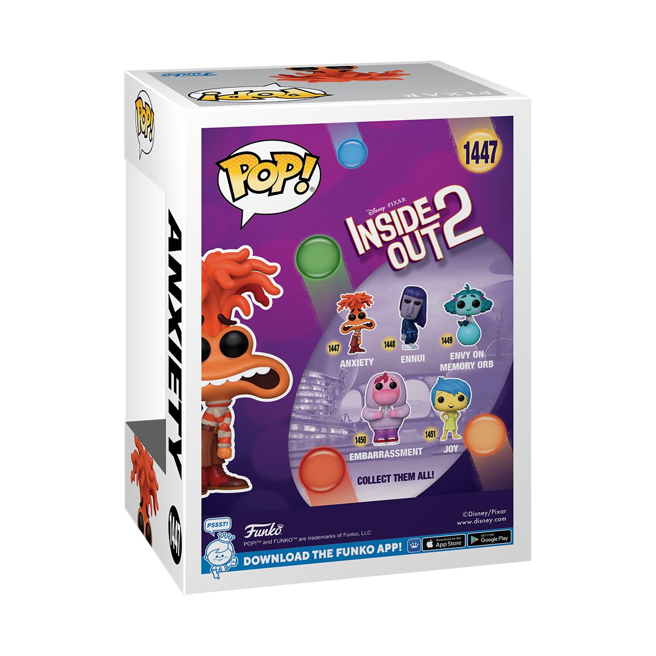 Funko Pop! Disney: Inside Out 2 - Anxiety Vinyl Figure 5