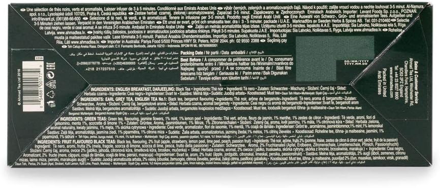 Ahmad Tea Twelve Teas Collection – 60 Teebeutel mit Schwarz-, Grün- und Früchtetees 5