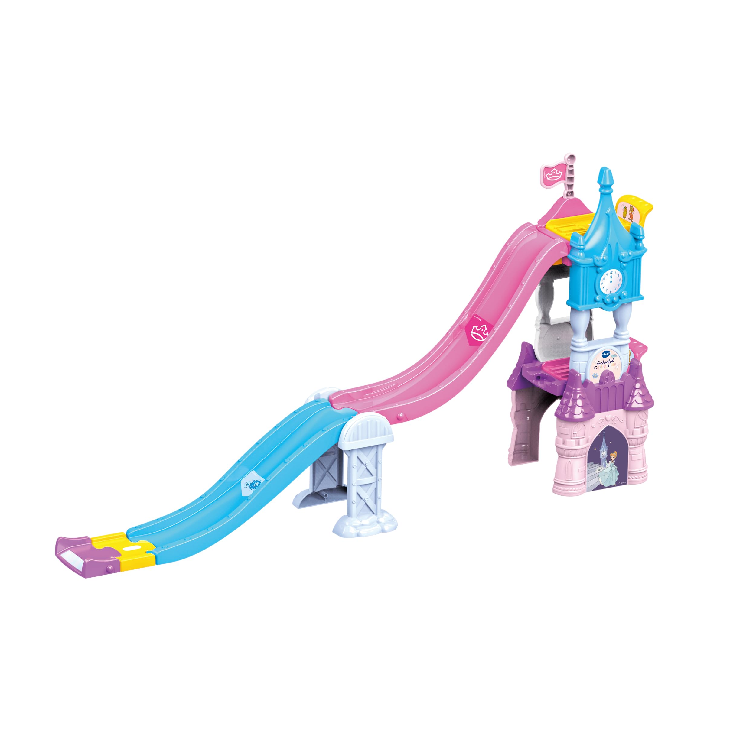 VTech Toot-Toot Drivers Enchanted Castle Slide - Disney Princess Cinderella Playset for Ages 1-5