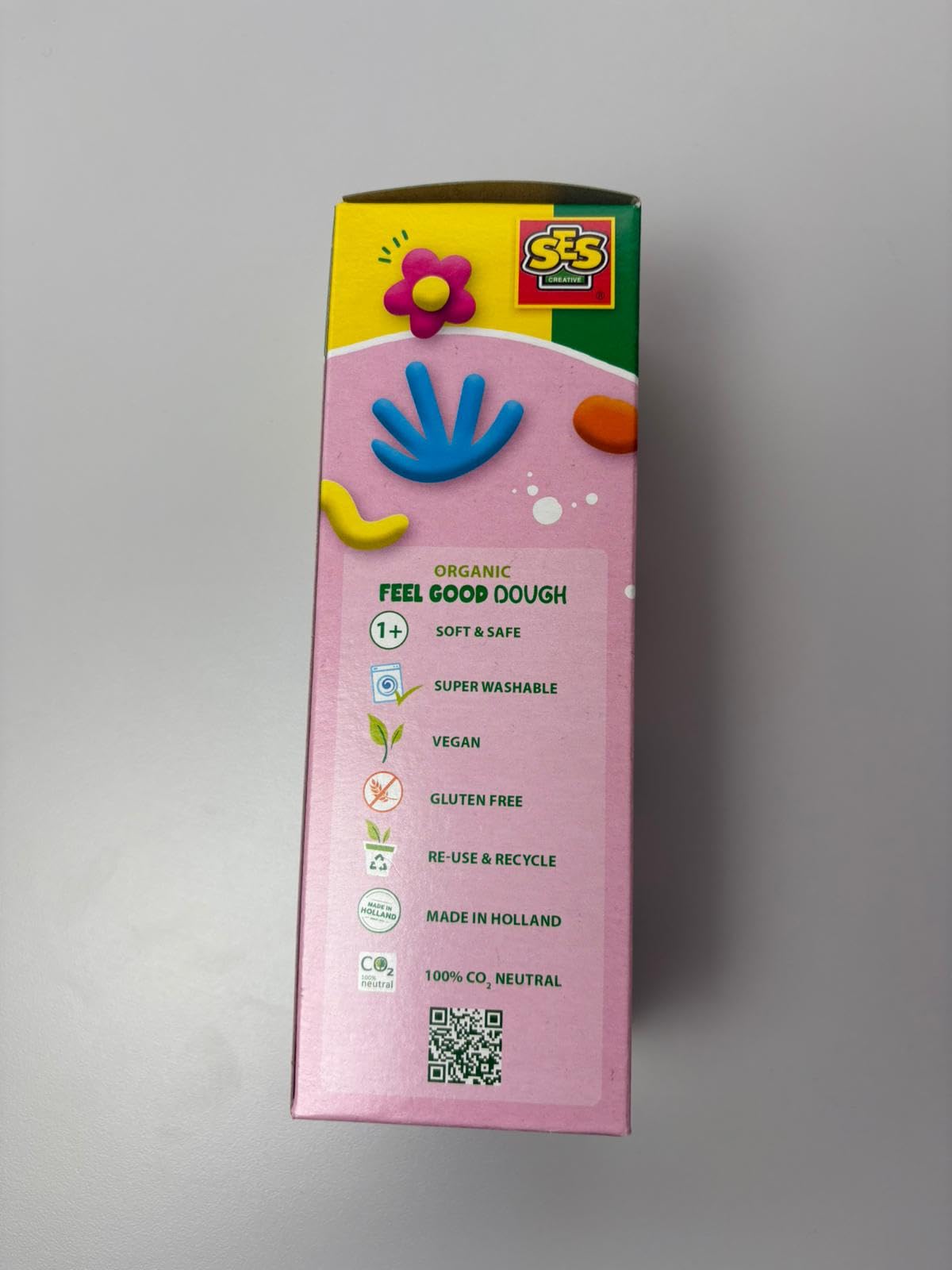 SES Creative Feel Good Dough Happy - Sensory Play Dough Set for Toddlers (4x90g) 8