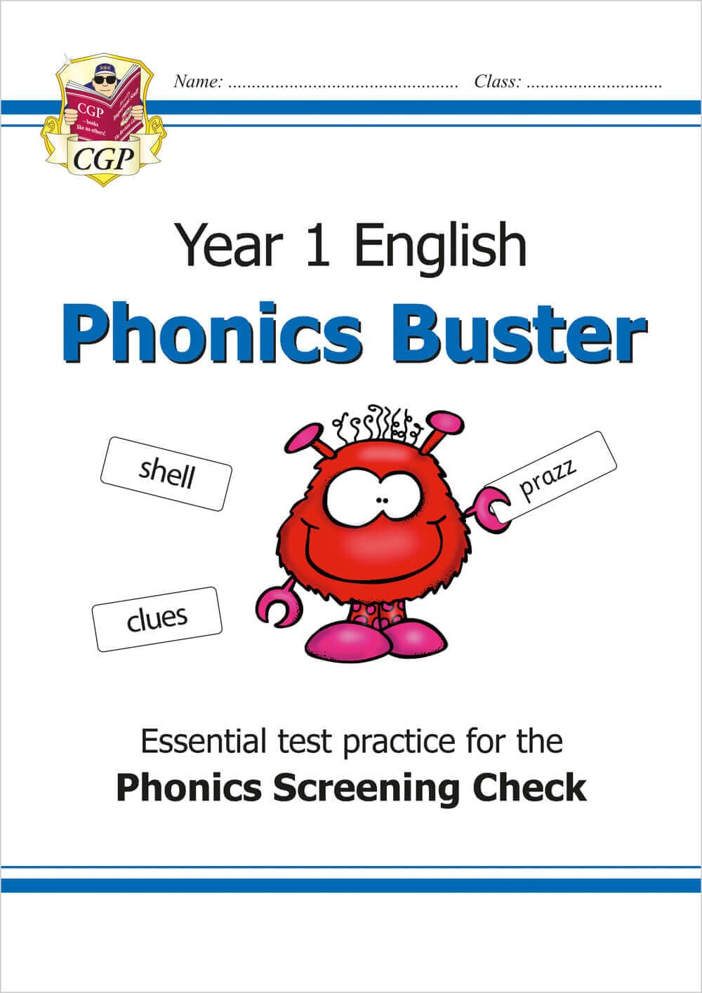 CGP KS1 English Phonics Buster - Year 1 Phonics Screening Check Study Aid | Paperback | 2018
